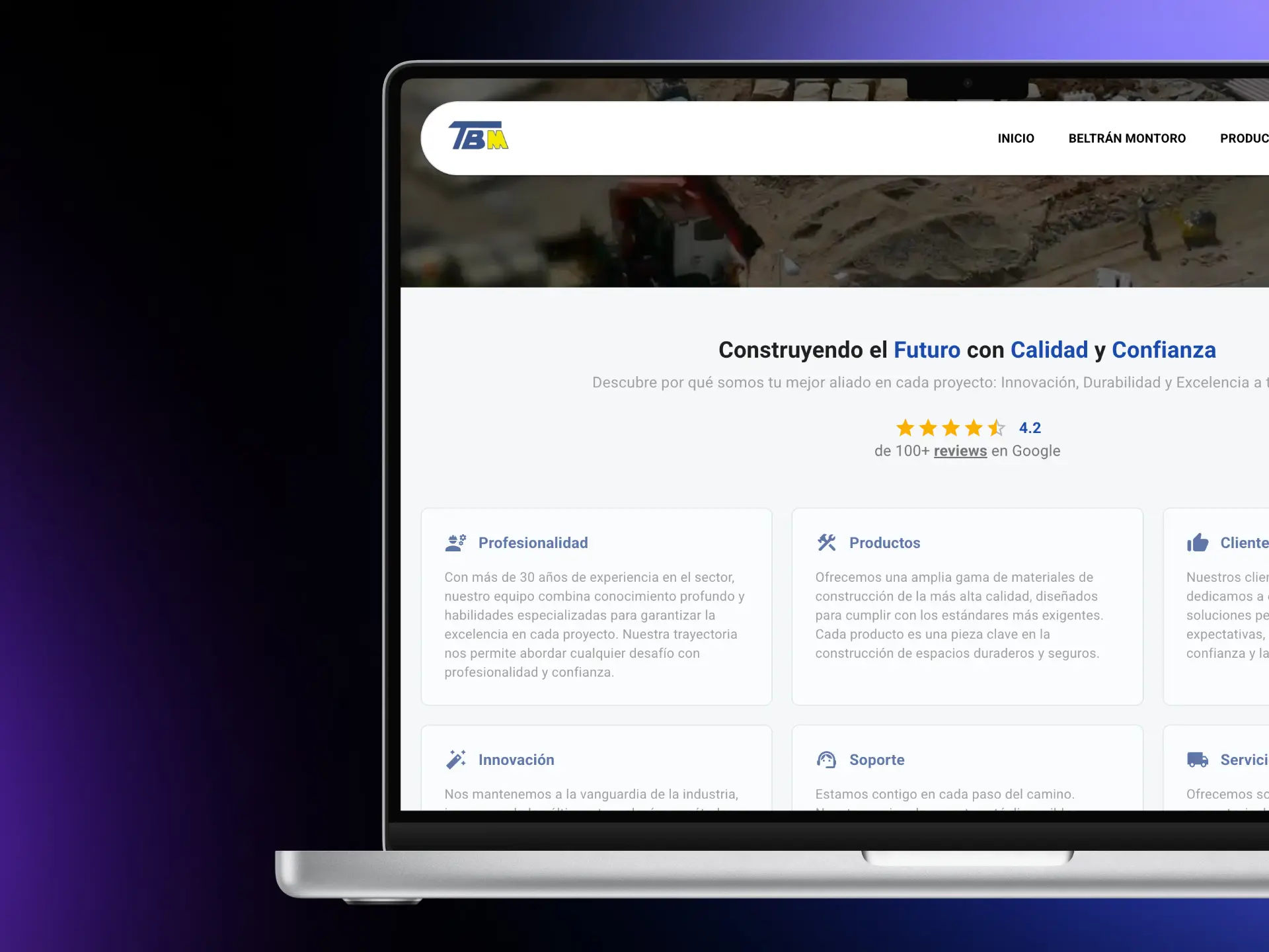 Beltrán Montoro S.A. Website